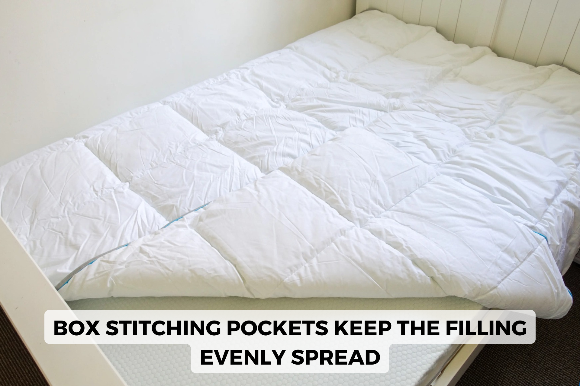 Simba Hybrid Duvet box stitching